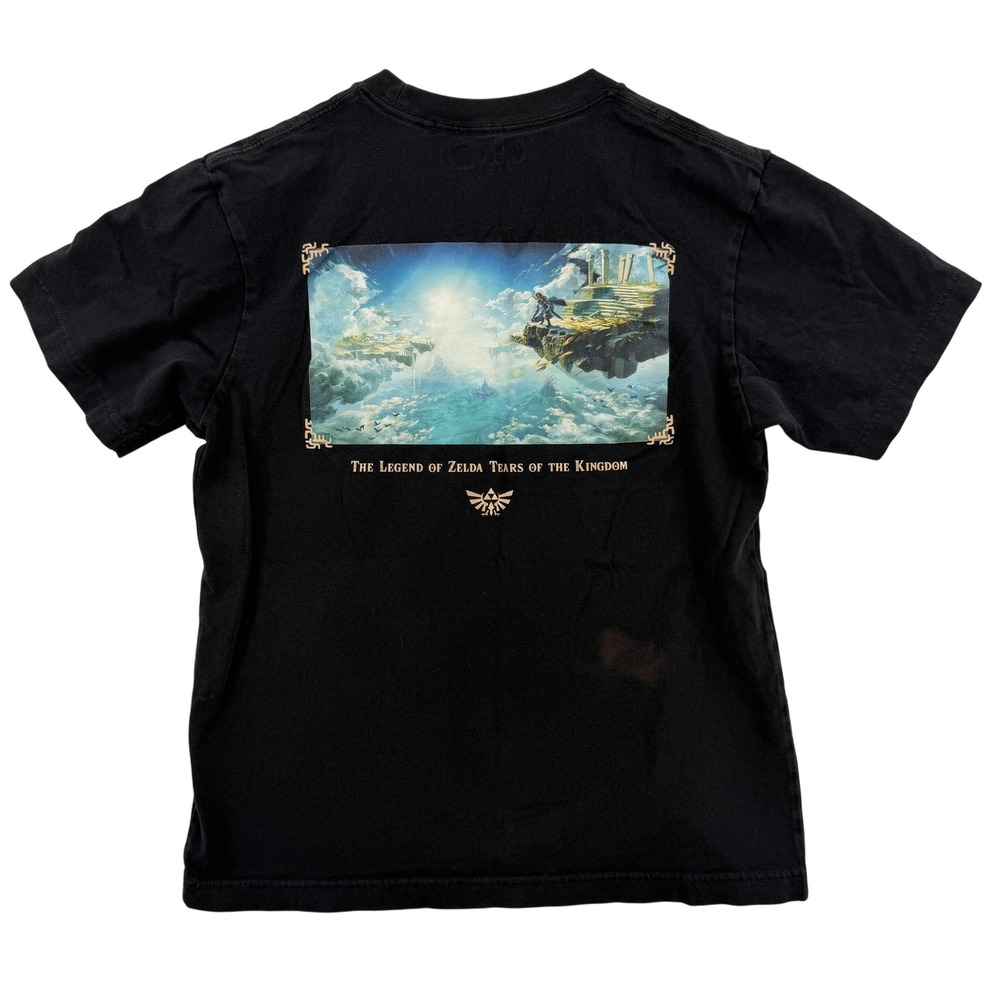 Legend of Zelda Tears of the Kingdom Shirt Mens XS Black Uniqlo UT Tee Graphic
